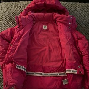 Gap kids  pink puffer